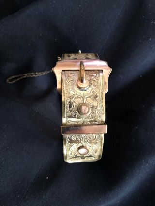 Antique Victorian Gold Filled Bangle Cuff Buckle Bracelet Bacon & Bates B&b