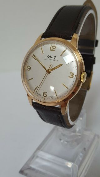Vintage Oris Gold Plated Gents Watch - - Full Order