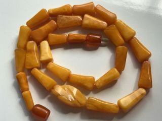 RARE Natural Vintage Amber Beads Antique Baltic Old Necklace 24 gr 7