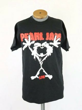 RARE VINTAGE 1998 PEARL JAM LIVE CONCERT TOUR T - SHIRT LARGE 4