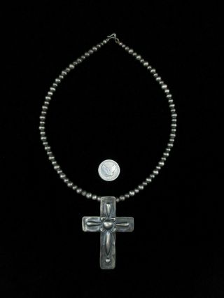 Vintage Navajo Sterling Silver Cross Necklace