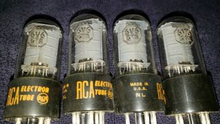 5 vintage RCA and Tung - Sol grey glass 6V6gt tubes - - 6v6 8