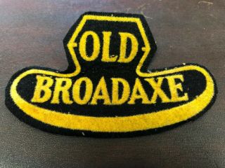 Vintage Bsa Patch - Old Broadaxe - Felt