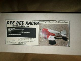 Vintage Hobby Hangar Gee Bee Racer 41.  5 " Wingspan Rc Model Kit Semi Scale