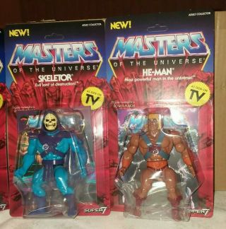 Super7 Motu Vintage Wave 1 He - Man & Skeletor Masters Of The Universe