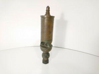 Antique Vtg Brass Steam Whistle 3 Three Chime 4