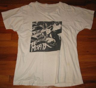 The Misfits - Bullet Xl T - Shirt Glenn Danzig Samhain Vintage Concert Tee Rare Nr