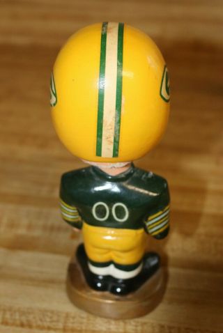 Vintage 1967 Green Bay Packers Bobble Head NFL Football Nodder Japan Gold Base 6