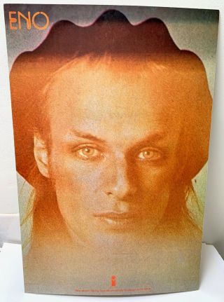 Vintage Brian Eno Promo Poster (display Board) 1974 " Taking Tiger Mountain " Roxy