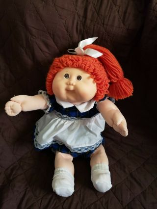 Vintage Cabbage Patch Doll,  Orginal Outfit Red Hair.