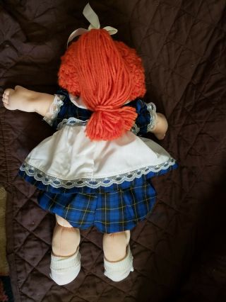 Vintage Cabbage patch doll,  orginal outfit red hair. 2