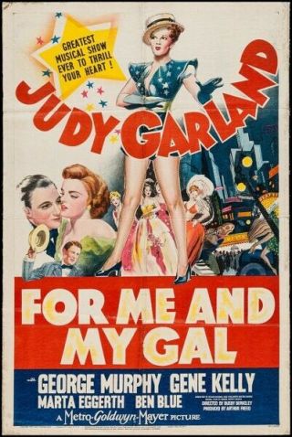 Vintage Movie 16mm For Me And My Gal Feature 1942 Film Adventure Drama