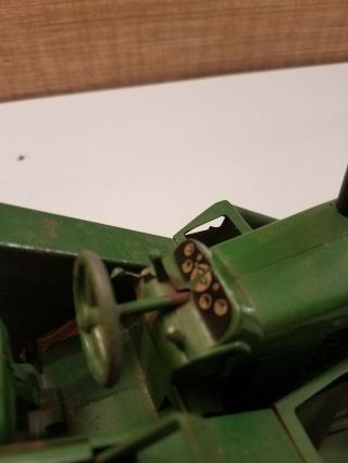 VINTAGE 1/16 JOHN DEERE 3010 TOY TRACTOR WITH LONG NOSE CORN PICKER 8