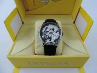 Invicta 46mm Dragon Master Automatic Mother Of Pearl Leather Strap Watch