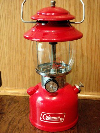 Vintage Coleman Lantern 200a,  Red,  Single Mantle,  1978,  Nm,