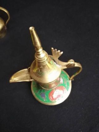 Antique Arabic Islamic Copper Dallah Coffee Pot Brass Palestine Middle East 16cm 4