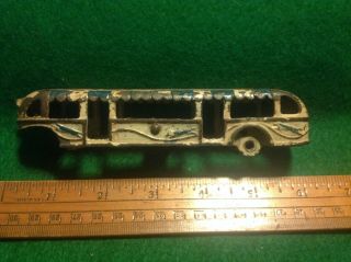 Vintage Cast Iron Toys Greyhound Bus 5 3/4 " Long Estate Find Antique