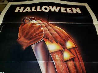 HALLOWEEN 1 SHEET VINTAGE MOVIE POSTER 1978 JOHN CARPENTER VERY RARE 2