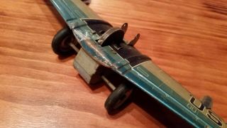 Vintage Yonezawa Starfire FA - 982 Tin Friction Airplane Jet Fighter 1950 ' s Japan 7