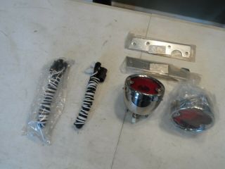 Vintage 54 - 59 Chevy Truck Stepside Rear Tail Light Kit Hot Rod Restore Chrome Gm