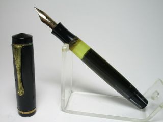 Nos Vintage Osmia 74 Pistonfiller Fountain Pen Guilloche Flexible M Nib