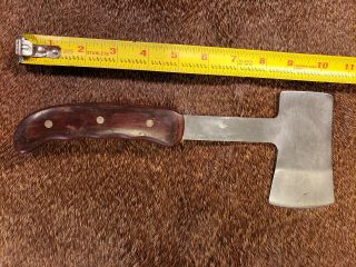 Vintage Buck 106 Hatchet Axe Knife Are Wood Handle Survival