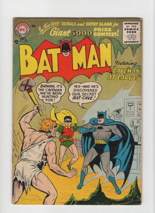 Batman 102 Vintage Detective Dc Comic Robin Caveman Golden Age 10c