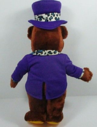 RARE 1990 ' s Lisa Frank Plush Hollywood Bear Top Hat 17 