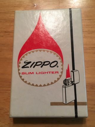 Vintage 1970’s Zippo Tenneco Slim Lighter Box