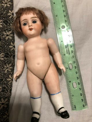 Large 7.  5 " All Bisque Kestner Antique Child Doll Mignonette Germany W Shoe Bows