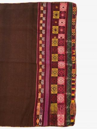 Antique Andean Wool Woman ' s Manta from Bolivia Latin America 6