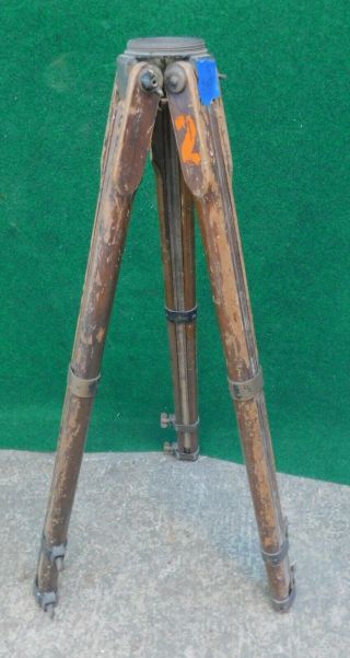 Vintage Collapsible Leg Surveyor Tripod For Transit / Level Antique Surveying