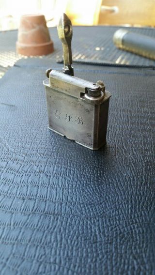 Vintage Sterling Silver Lift Arm Pocket Lighter