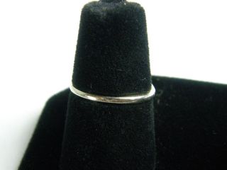 Vintage 14K White Gold Diamond Blue Sapphire Cluster Ring 6
