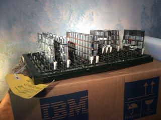 Vintage Ibm Solid Logic Modules On Mounting Panel Appears To Be