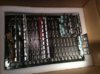 Vintage IBM Solid Logic Modules On Mounting Panel Appears To Be 9