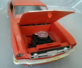 Vtg 1966 Ford Mustang GT AMF Wen - Mac poppy red orange salesman dealership 2