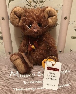 Charlie Bears RARE Set The Mouse Gang Minimo 2013 sabelle Lee RETIRED & Bags 7