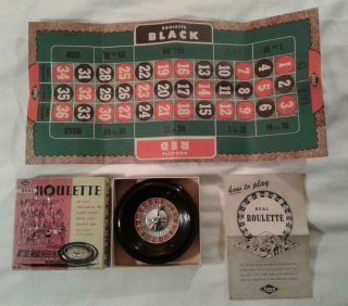 Vintage Real Roulette Game In Package E.  S.  Lowe Co Ny No.  35