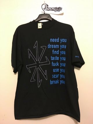 Nine Inch Nails Vintage W/ Tags Eraser 1997 T - Shirt 90 