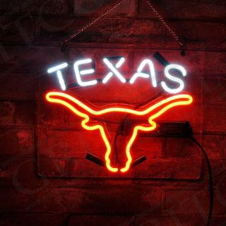 Led " Texas“ Neon Sign Boutique Window Light Vintage Store Beer Nightclub