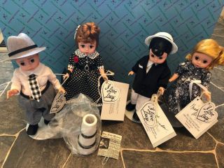 Htf 1995 L/e Madame Alexander Fao Schwarz I Love Lucy 4 Doll Set