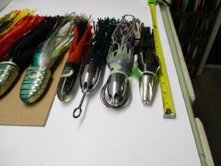VINTAGE TUNA / MARLIN LURE UNMARKED SET OF 8 LURES 4