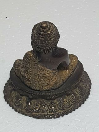 A Qing Dynasty Tibetan Chinese Gilt Bronze Buddha. 7