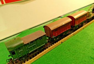 Marklin 50 ' s Vintage Freight Wagons (4) and TM800 Steam Loco 2