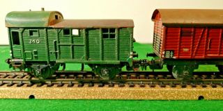 Marklin 50 ' s Vintage Freight Wagons (4) and TM800 Steam Loco 3