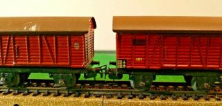 Marklin 50 ' s Vintage Freight Wagons (4) and TM800 Steam Loco 4