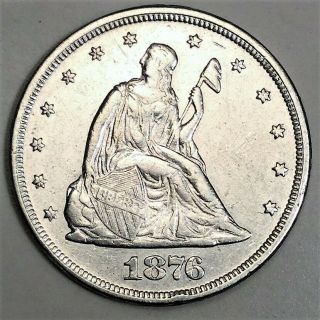 1876 Twenty Cent Piece Coin Rare Date Full Liberty
