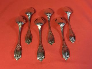 Antique Sterling Silver Richard Smith & Co.  Set of 6 Teaspoons In Case 4