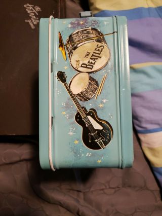 Vintage The Beatles 1965 Aladdin Metal Lunchbox With Thermos.  SHAPE 5